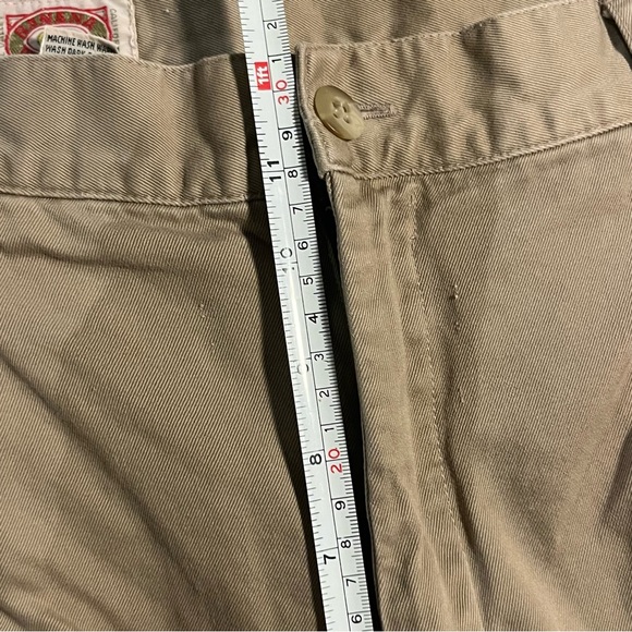 Banana Republic Pants Mens 34 Brown Straight Chino Cotton Vintage 80’s Hong Kong - Picture 8 of 9